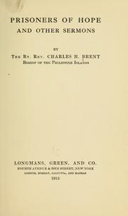Cover of: Prisoners of hope by Charles Henry Brent