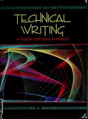 Cover of: Technical writing by Paul V. Anderson
