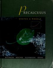 Cover of: Precalculus: graphs & models