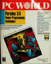 Cover of: PC World Paradox 3.5 breakthrough power programming