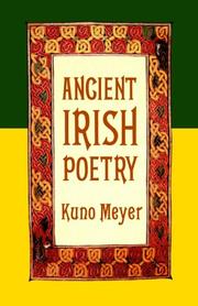 Cover of: Ancient Irish Poetry (Literature & Criticism)