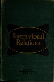 Cover of: International relations: the world community in transition