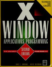Cover of: X Window applications programming