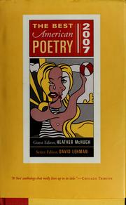 The Best American Poetry 2007 by Heather McHugh, David Lehman