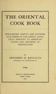 Cover of: The oriental cook book