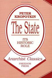 Cover of: The State--its historic role: a new translation from the French original
