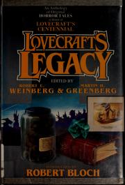 Cover of: Lovecraft's legacy by Robert E. Weinberg, Jean Little