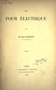 Cover of: Le four electrique