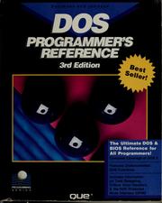 Cover of: DOS Programmer's Reference (Programming (Que))