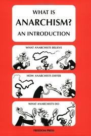 What is anarchism? : an introduction