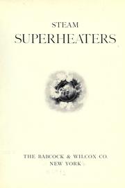 Cover of: Steam superheaters by Babcock & Wilcox Company