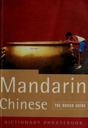 Cover of: Mandarin Chinese: a rough guide dictionary phrasebook