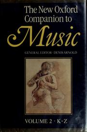 Cover of: The New Oxford companion to music by general editor, Denis Arnold.
