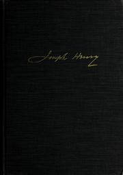 Cover of: The papers of Joseph Henry