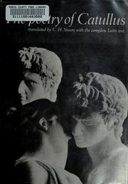 Cover of: The poetry of Catullus.