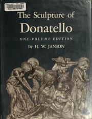 The sculpture of Donatello by H. W. Janson