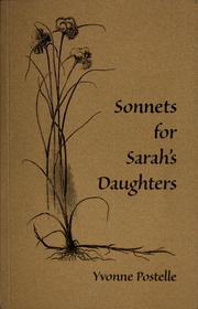 Cover of: Sonnets for Sarah's daughters and selected poems