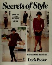Cover of: Secrets of style by Doris Pooser