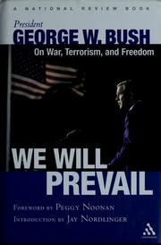 Cover of: "We will prevail"
