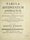 Cover of: Tabula affinitatum animalium olim academico specimine edita