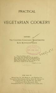 Cover of: Practical vegetarian cookery.