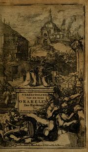Cover of: Verhandeling van de oude orakelen der heydenen