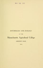 Cover of: Entomology and zoology at the Massachusetts Agricultural College by Warren Elmer Hinds