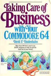 Cover of: Taking care of business with your Commodore 64