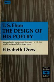 Cover of: T. S. Eliot: the design of his poetry