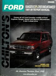 Chilton's Ford Ranger, Explorer, Mountaineer 1991-99 repair manual by Haynes