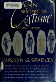 Cover of: Western World costume by Carolyn G. Bradley