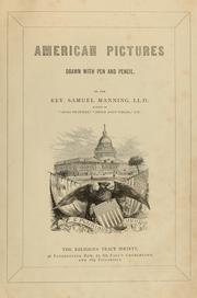 Cover of: American pictures drawn with pen and pencil.