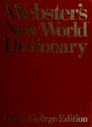 Cover of: Webster's New World dictionary of American English by Victoria Neufeldt, editor in chief ; David B. Guralnik, editor in chief emeritus.