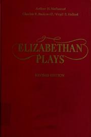 Cover of: Elizabethan plays.