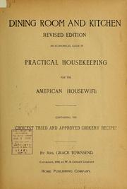 Cover of: Dining room and kitchen... by Townsend, Grace Mrs