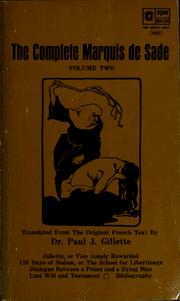 Cover of: The complete Marquis de Sade.