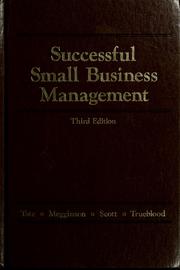 Cover of: Successful small business management