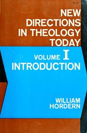 Cover of: New directions in theology today. by William Hordern, editor.