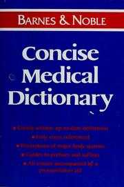 Cover of: Barnes & Noble concise medical dictionary. by 