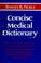 Cover of: Barnes & Noble concise medical dictionary.