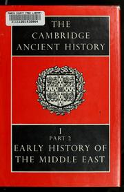 Cover of: Early history of the Middle East
