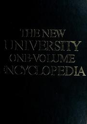Cover of: The New university one-volume encyclopedia.