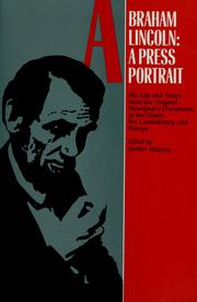 Cover of: Abraham Lincoln, a press portrait