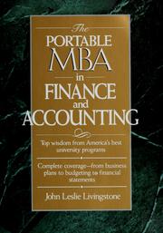 Cover of: The Portable MBA in finance and accounting
