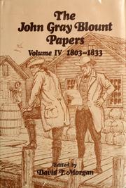 Cover of: The John Gray Blount papers. by John Gray Blount