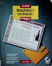 Cover of: Learn WordPerfect for Windows fast!