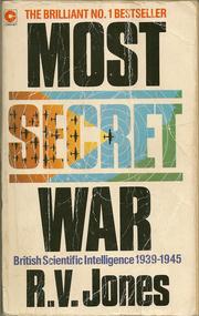 Most secret war by Jones, R. V.