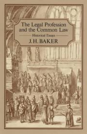 The legal profession and the common law : historical essays