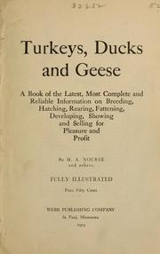 Cover of: Turkeys, ducks, and geese