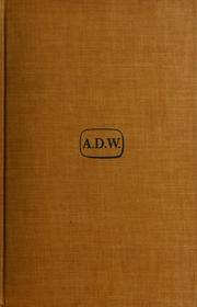 Cover of: Selected chapters from the Autobiography of Andrew D. White.
